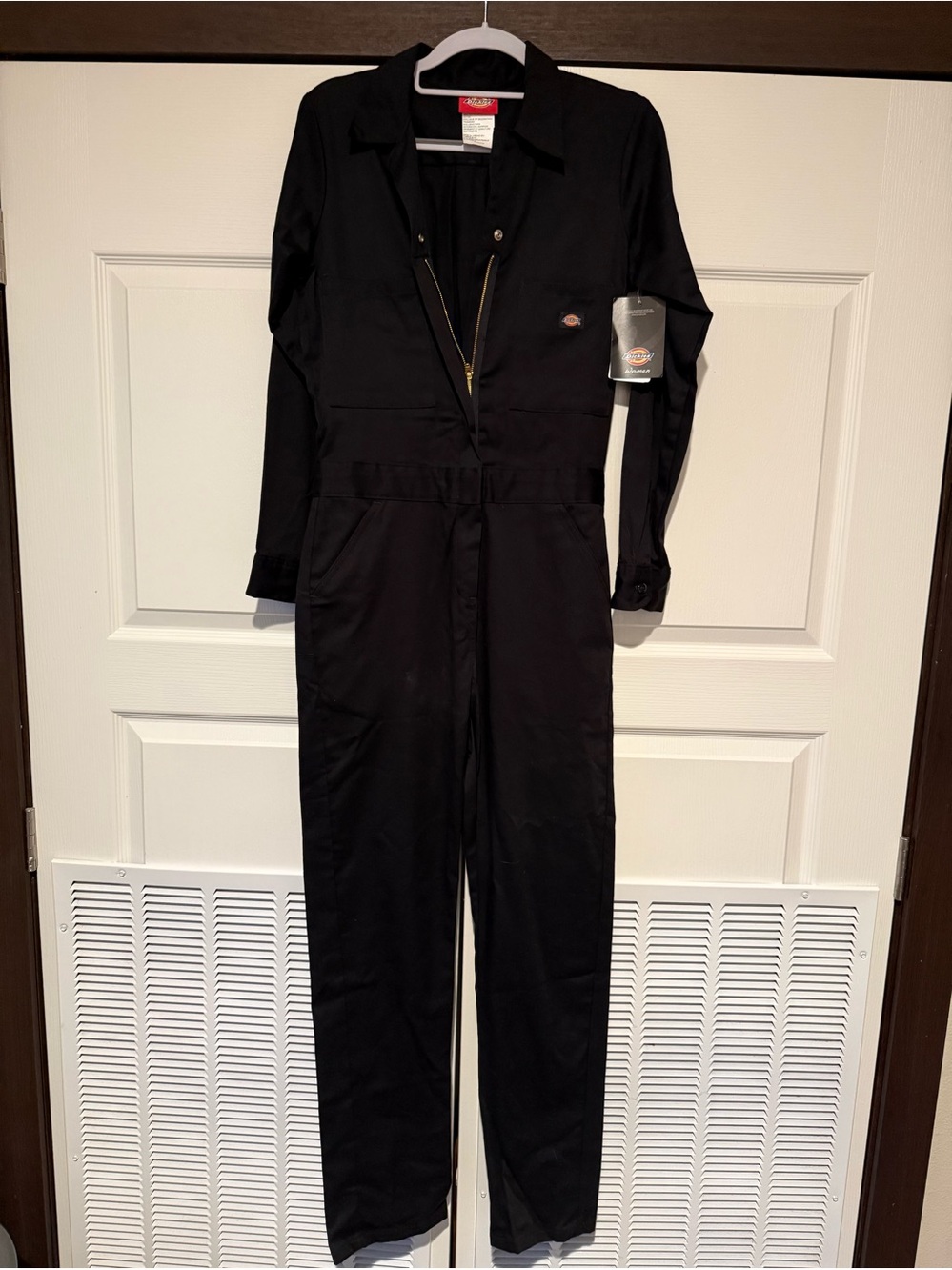 Dickies Women’s Long Sleeve Black Cotton Coverall Size XS